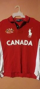 %100 authentic Ralph luren polo riding 3 button up